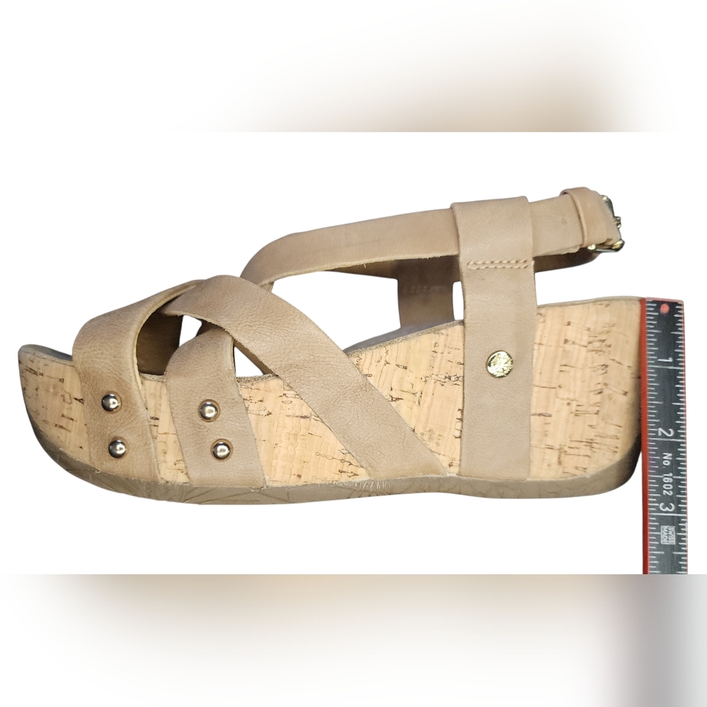 Bussola Formentera Cross Straps Wedge Sandals, Womens 37 EU (6-6.5 US) - Picture 10 of 14